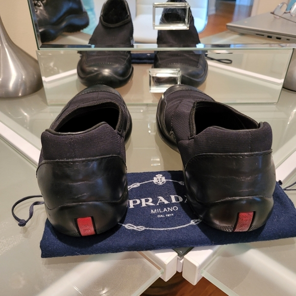 AUTHENTIC PRADA MEN'S SHOES USA SIZE 7 MADE IN ITALY. - Picture 9 of 11